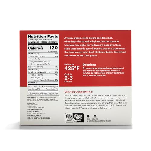 365 by Whole Foods Market, Organic Yellow Taco Shells, 5.5 Ounce - image 2