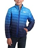 Eddie Bauer Kids' Jacket - CirrusLite Weather Resistant Down Coat for Boys and Girls- Insulated Quilted Bubble Puffer (5-20), Size 14-16, Nebulas Blue