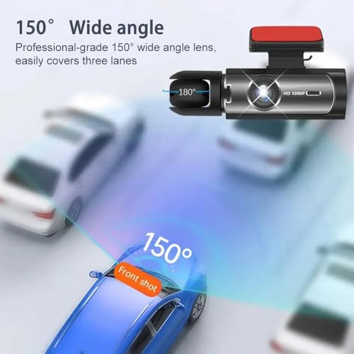 Wfybmb Dash Cam Auto Per Mini Clubman. John Cooper Works F54 F55 F56 F57 F60, 2 Canali Wifi Dashcam Auto, Con Registrazione In Loop, Rilevamento Del Movimento, Controllo Tramite App - 5