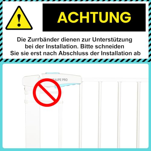 YEAUPE PRO Treppenschutzgitter Ohne Bohren, für Breiten 68-73 CM – Ansicht 3