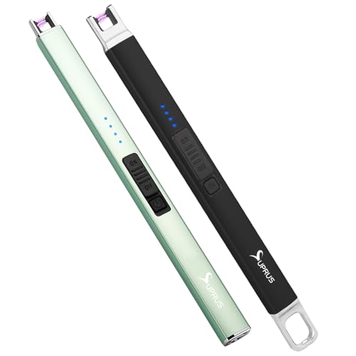 Encendedor eléctrico recargable SUPRUS USB a prueba de viento miniatura 1