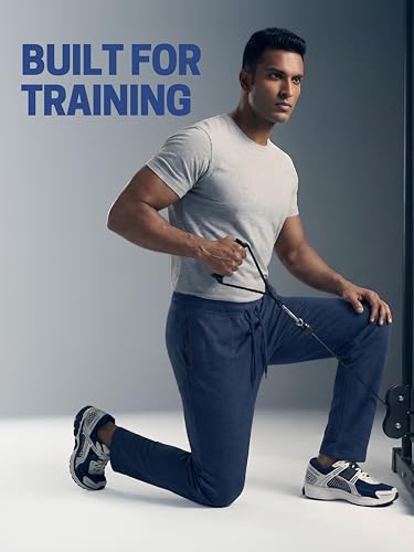 Image of Fflirtygo Mens Straight Fit Track Pants with Zip Pockets | Cotton Joggers Gym | Lower for Men | Sweatpants Sizes Upto 6XL