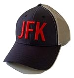 Golf Style JFK Airport Snapback Hat Navy Blue