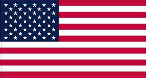Stickertalk Proportional Usa Flag Vinyl Sticker, 7 Inches By 3.8 Inches #TOP3