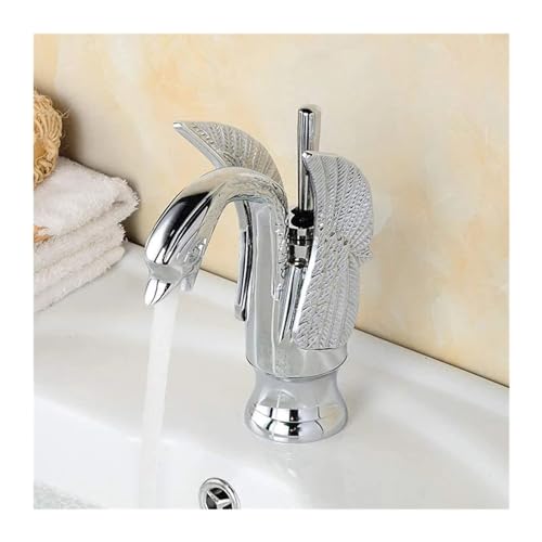 Robinet de lavabo de salle de bain en or brossé pour vasque moderne