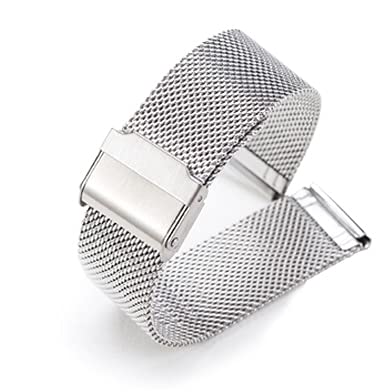 Bracelet de montre en maille acier inoxydable 20mm élégant et durable pour boîtier standard