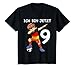 Kinder 9. Geburtstag Fußball Deutschland - 9 Jahre Junge Geschenk T-Shirt