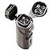 Cobber Torch Lighter, Quad 4 Jet Red Flame Refillable Butane Cigar Lighter with Punch (Gunmetal Gray)
