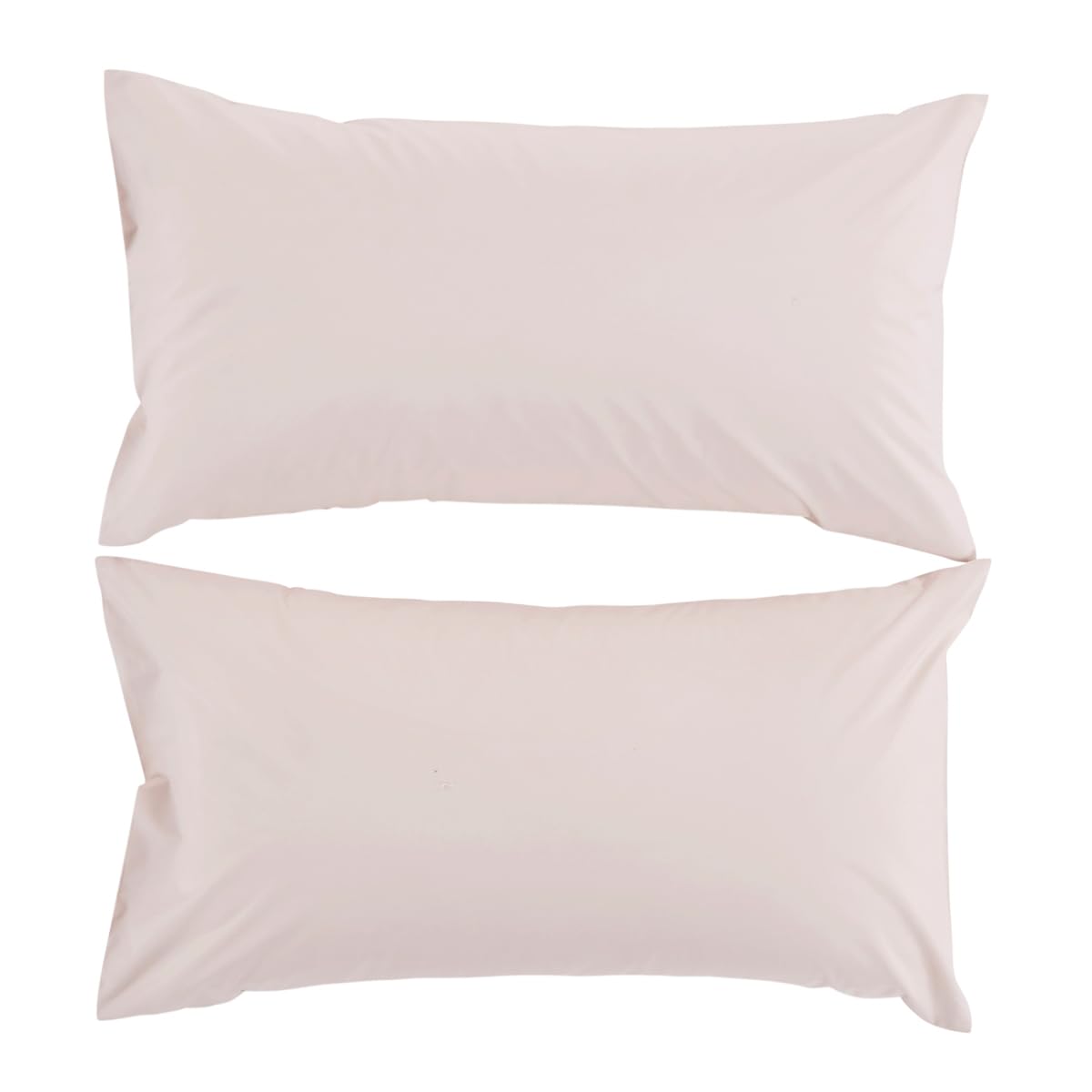 Christy 200TC Organic King Pillowcases | Set of 2 | Powder Pink | 100% Certified Organic Cotton Bedding | Super Soft and Smooth Bed Linen