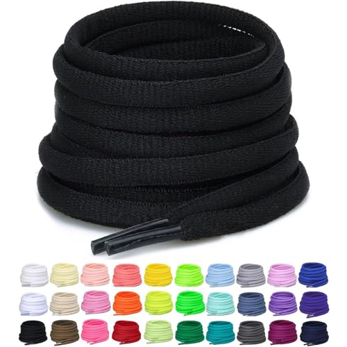 2 pairs oval athletic shoelaces 30 colors 1434 half round shoe laces for sneakers