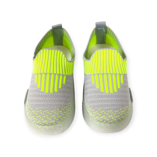 Image of Coolz Kids Unisex Casual Knitted Shoes with Multicolored LED Lights Blink-7 for 1-4 Years Boys and Girls