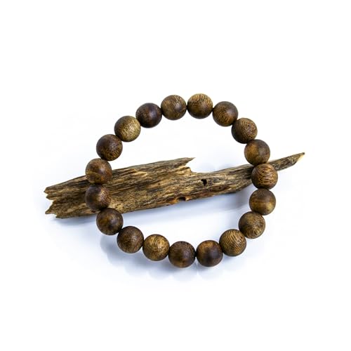 Luxury Chinese Agarwood Bead Bracelet, Permanent Natural Agarwood Scent Oud Bracelet, 11mm Round Bead Diameter