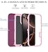 ouyncase Compatible with iPhone 17 Case with HD Screen Protector, Heavy Duty Shockproof & DustProof & Dropproof 3-Layer Cover for iPhone 17 Case,WineRedPink