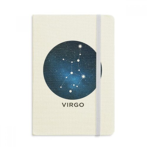 Cahier Relié Constellation Vierge Carnet A5 Couverture Rigide en Tissu Multicolore