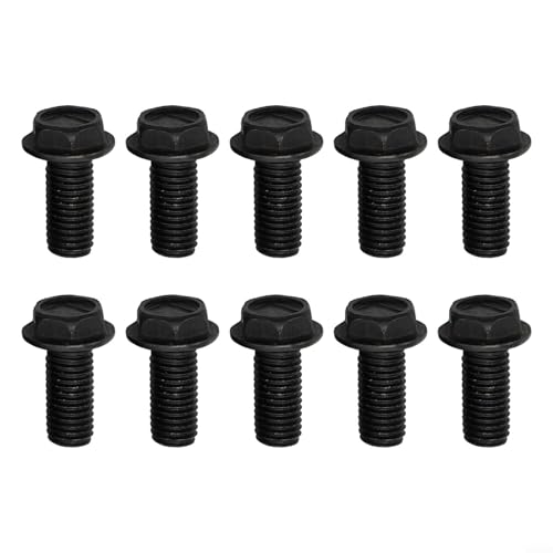 Lot de 10 vis à lame de scie M6 M7 M8 à gauche en acier au carbone galvanisé pour pièces de machine à découper (6 mm)