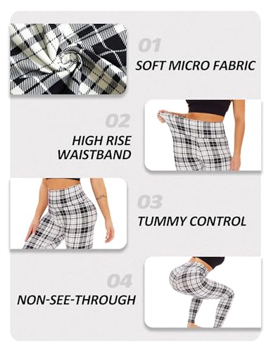 Image of ZOOSIXX High Waisted Leggings for Women Tummy Control Soft Workout Lounge Gym Pants