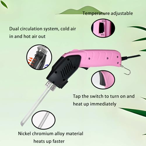 200W Air-Cooled, Electric Hot Knife - Foam Cutting Tool with Blades & Accessories Use Foam Cutter for Engraving and DIY Handmade