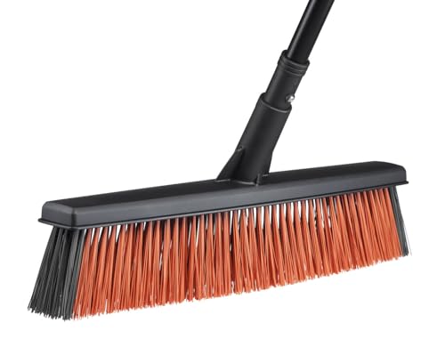 Fiskars Allzweckbesen-Kopf mit Powerclean-Borsten, Breite: 47 cm, L