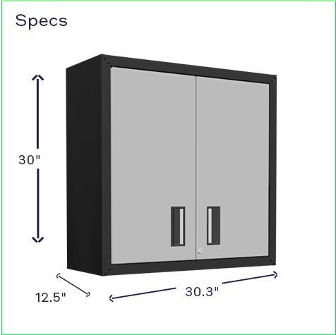 Floating-Garage-Storage-Cabinet-Heavy-Duty-Wall-Mount-Steel-Cabinet-Lockable-2-Door-Design-Removable-Shelf-44-lbs-Capacity-Ready-to-Assemble-Metal-Garage-Organizer-Black-and-Grey