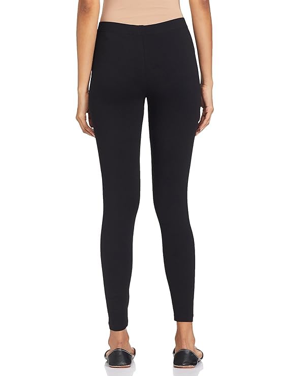 Image of Women Cotton Solid Belt Ankle Length Legging Four Way Lycra Leggings