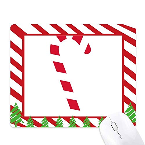 Tapis de souris canne de Noël antidérapant confort de bureau