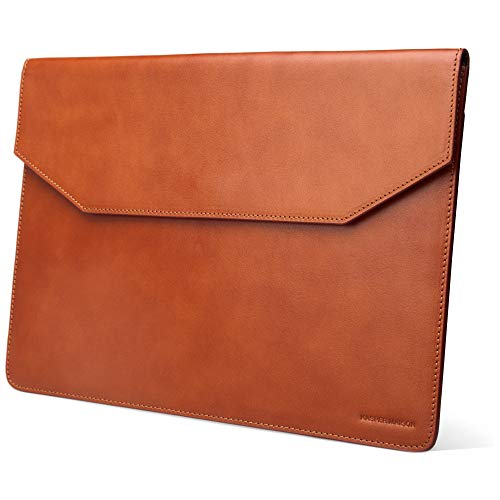 Product Deal Kasper Maison Premium 13 inch Genuine Leather Laptop Sleeve Case - Compatible with 2016-2021 MacBook Pro 13 Inch Sleeve, 2018-2021 MacBook Air 13 inch Sleeve, 12.9 inch iPad Pro Sleeve - Tan Product Deal Kasper Maison Premium 13 inch Genuine Leather Laptop Sleeve Case - Compatible with 2016-2021 MacBook Pro 13 Inch Sleeve, 2018-2021 MacBook Air 13 inch Sleeve, 12.9 inch iPad Pro Sleeve - Tan