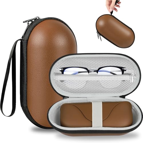 sarlar Hard Carrying Case for Ray-Ban Meta Wayfarer/Skyler/Headliner Smart Glasses Charging Case Accommodates all accessories and prescription eyeglasses Large portable protective AR charging case3