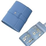 iSuperb ジュエリーボックス 収納ケース レザー 素材 イヤリング スタッドピアス オーガナイザー アクセサリーバッグ 小物入れ ネックレス 化粧品 お釣り収納バッグ 大容量 持ち運びが簡単 折りたたみ可能旅行 出張 携帯小柄旅行外出