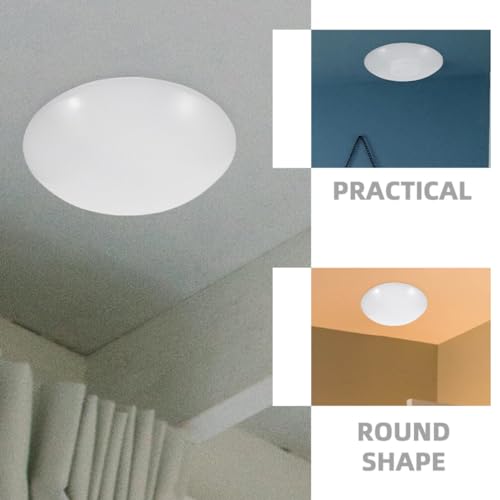 Image of Housoutil Dome Shape Ceiling Light Cover Fixture Minimalist Design Durable Replacement Shade for Bedroom Balcony Kitchen and Office Lighting Versatile Light Fixture Accessory