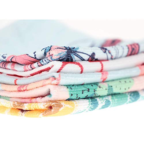 Sorbo Tropische Print Microvezel Reinigingsdoeken, meten, 16"x16" (40cm x 40cm) - Image 4