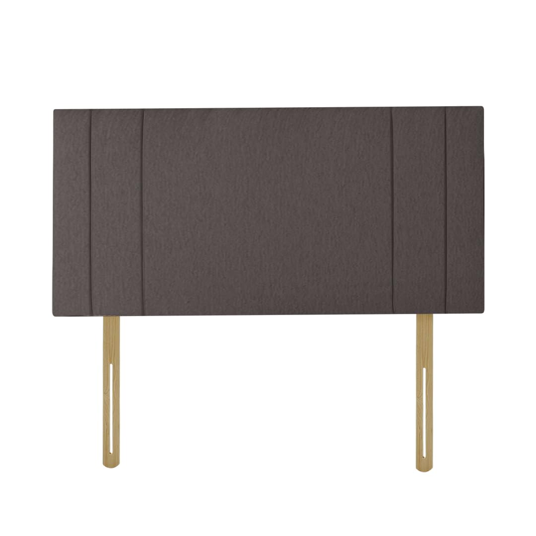 RIO Padded Lined Divan Bed Headboard | Chenille Fabric Super King size Headboard for bed frames | Elegant design wooden material headboards for beds (Dark Grey, 6ft Super King H-20inch) — image 1