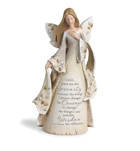 Roman 8.5" Karen Hahn Serenity Prayer Angel Statue – Inspirational