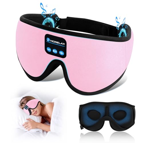 Sleep Mask with Bluetooth Headphones,3D Sleep Mask Wireless Music Eye