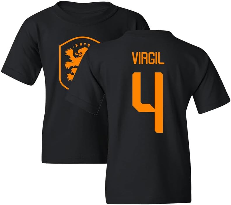 Netherlands Soccer Cup Fan - Virgil 4 Jersey Style Youth Unisex T-Shirt