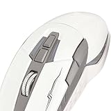 KPOYTWRDN Sportwagenförmige kabelgebundene Gaming-Maus, USB-Optische Computermaus mit 4 einstellbaren DPI bis zu 3200, LED-Licht mit Atmungseffekt, 6-Tasten-ergonomisches Design für PC-Spiel (Weiß)