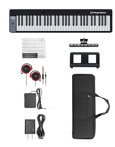 Amazon | 電子ピアノ 61鍵盤 折りたたみ 32複音数 セミウェイト