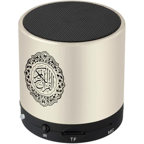 SQ-200 Portable Quran Speaker 19 Reciters 15 Language Translations 8GB Memory Remote Control Rechargeable Battery (Multiple Colors) (Silver)