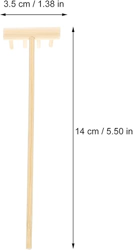 Miniatura 6 de Sewroro 40Pcs Mini Zen Sand Rakes Zen Rake Mini Zen Garden Rakes Meditation Sand Desktop Sand Box Accessories Garden Rake Dining Table Decor
