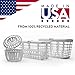 Prince Lionheart Made in USA High Capacity 3-in-1 Dishwasher and Spill Proof Vave Cleaner Basket for Toddlers & Infants Bottle Parts & Accessories | Fits all Dishwashers | 100% Recycled Plastic,White