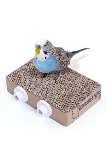7.3 Inch Paper Bird Toys, Bird Platform, Parrot Toy, Help Birds Clean Beak, Release Stress, Reduce...