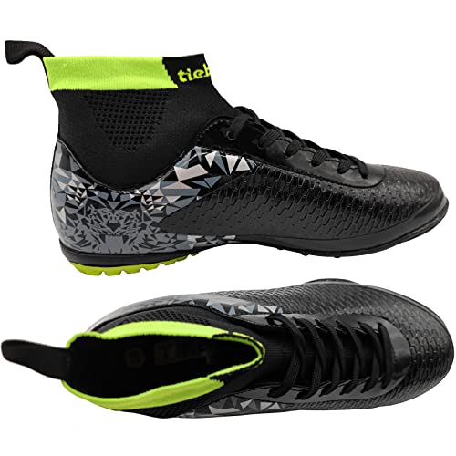 Big Kids Soccer Shoes High-top Sock Football Shoes Firm Ground Outdoor Soccer Cleats Athletic Mens3