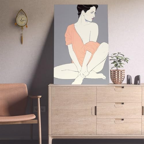 Impression sur toile Her Casual Pose 1983 Patrick Nagel 30x45 cm - 4