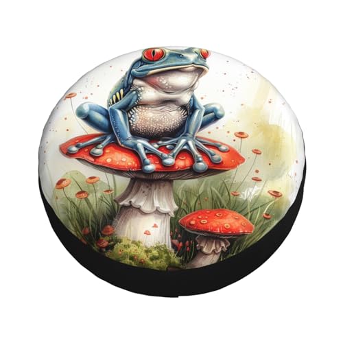 Image of Frog Spare Tire Cover Weatherproof Universal Wheel Protectors Wheel Covers for Rv Camper Travel Trailer SUV Truck 17 Inch