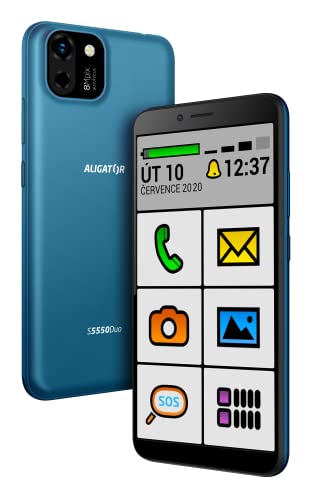 ALIGATOR AZAS550SENBE: Senior Smartphone med 5,5" Skärm & 4G