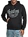 Produktbild Jack & Jones Hoodie Herren Regular Fit JJEADRIAN Kapuzenpullover Pullover Sweater Print Schwarz XL, Größe:XL, Farbe:Black (Jack & Jones)