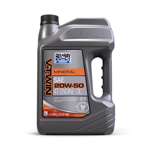 Bel-Ray V-Twin SAE 20W-50 Mineral Engine Oil | 4 Liter | SKU: 96905-BT4