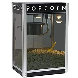 Paragon Contempo Pop 8 Ounce Popcorn Machine for Professional Concessionaires Requiring Commercial Quality High Output Popcorn Equipment, Black and Chrome
