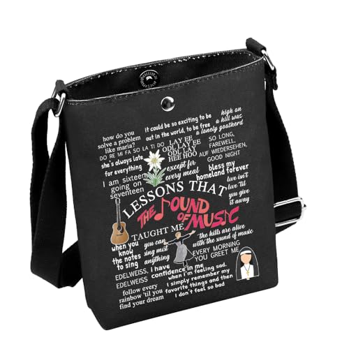 MNIGIU The Sound of Musical Encouragement Quote Crossbody Bag The Sound of Musical Merch For The Sound of Musical Fans