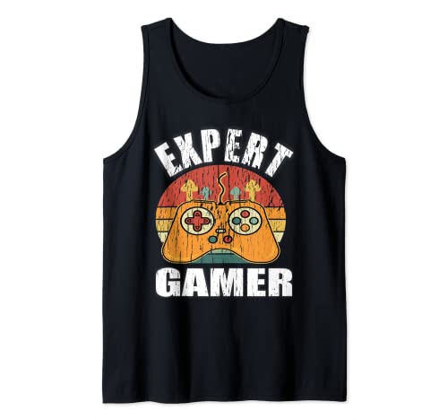 Superbe lecteur de jeu vidéo cool, vieilli, joueur expert Débardeur