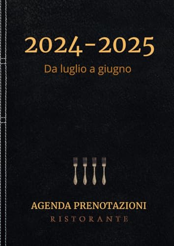 Agenda Prenotazioni Ristorante 2024: Per tutto l'anno 1 giorno 1 pagine - Prenotazioni ristorante, hotel, bistro, caffetteria, ristorazione - Formato A4